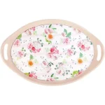 سینی بیضی هوم کت HOMEKET طرح دار بزرگ کد 4278