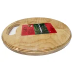 تخته گوشت هوم کت HOMEKET چوبی گرد طرح دار کد 3787