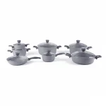 سرویس قابلمه گرانیت Riwald ریوالد 14 پارچه مدل یورک طوسی کد 6501114-0114
