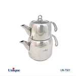 کتری و قوری استیل یونیک 2.30 لیتر ترک کد UN-7501