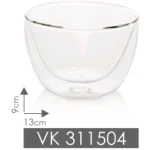 کاسه 2 جداره تکی 450میلی لیتر کوچک بی وی کی BVK مدل pirex کد VK311504