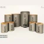 ست سرویس آشپزخانه 8 پارچه در چوبی بی وی کی BVK مدل Smart (B) Gray کد VK873115