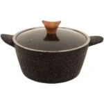 قابلمه سایز 24 بی وی کی BVK طرح Granite مشکی کد VK743503-1
