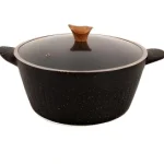 قابلمه سایز 20 بی وی کی BVK طرح Granite مشکی کد VK743504-1