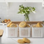 باکس نظم دهنده 3 خانه هوفیلوس Hofilos کوچک درب چوبی کد 6103